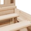 vidaXL Bookcase Bed without Mattress 135x190 cm Double Solid Wood Pine