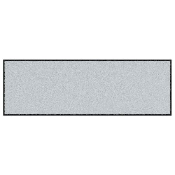 vidaXL Doormat Grey and Black 60 x 180 cm Polypropylene and vinyl