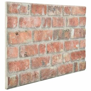 vidaXL Wall Panels 10 pcs 100 x 50 cm Red EPS Foam