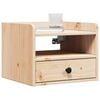 vidaXL Bedside Table 2 pcs Brown 38 x 36 x 29.5 cm Solid pine wood