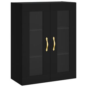 vidaXL Wall Mounted Cabinet Black 69.5x34x90 cm