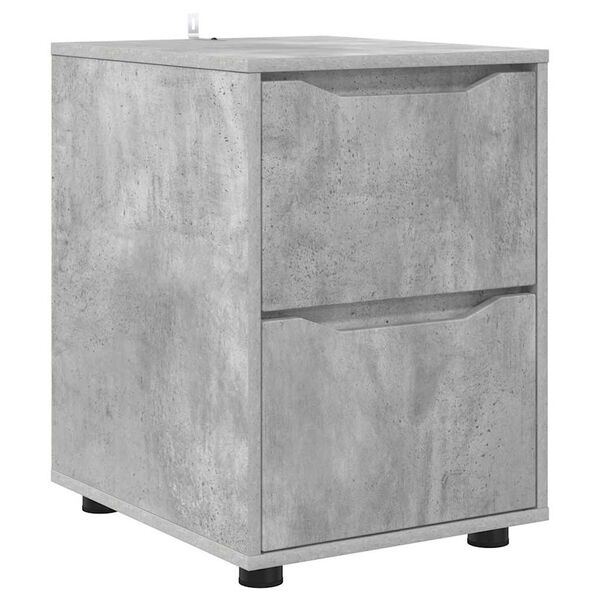 vidaXL Storage Cabinet Concrete Grey 40 x 48 x 57 cm Engineered Wood
