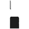vidaXL 2 Piece Bathroom Furniture Set Black Engineered Wood
