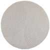 vidaXL Area Rugs Round Cream &Oslash; 200 CM