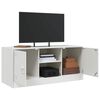vidaXL TV Cabinet White 99x39x44 cm Steel