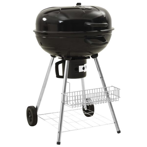 vidaXL Kettle Charcoal BBQ Grill 73x58x96 cm Steel