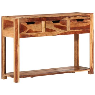 vidaXL Console Table 110x35x75 cm Solid Wood Acacia