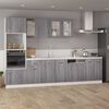 vidaXL Hanging Glass Cabinet Lyon Grey Sonoma 40x31x60 cm Engineered Wood