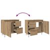 vidaXL Sink Cabinet Artisan Oak 65x33x60 cm Engineered Wood