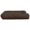 vidaXL Dog Cushion with Pillows Brown 135x110x23 cm Oxford Fabric