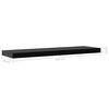 vidaXL Floating Wall Shelves 2 pcs Black 100x20x3.8 cm