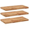 vidaXL Floating Shelves 3 pcs 80x40x4 cm Oil Finished Solid Wood Acacia