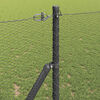vidaXL Fence Post Grey 10 x 1.4 m (13 mm mesh) Steel and PVC