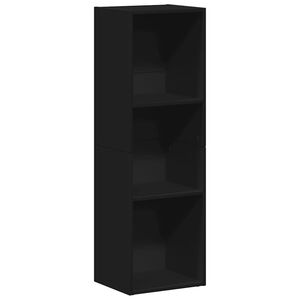 vidaXL Book Cabinet/TV Cabinet Black 36x30x114 cm Engineered Wood