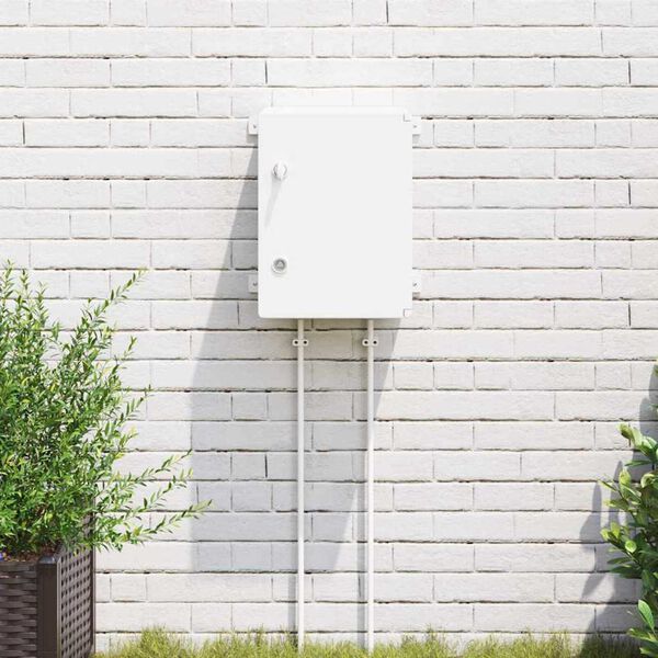 vidaXL Control Cabinet Grey 37 x 16.5 x 40 cm ABS Plastic