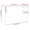 vidaXL Dressing Table Set White 96x40x142 cm