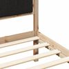 vidaXL Bed Frame with Upholstered Headboard Black 80 x 200 cm