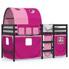 vidaXL Kids' Loft Bed with Tunnel without Mattress Pink 80x200 cm