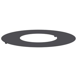 vidaXL suitable for Flat Tree Ring Black &Oslash;30 / 60 cm Steel