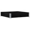 vidaXL Garden Planter Black 100x100 cm Solid Wood Pine