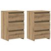 vidaXL Bedside Cabinets 2 pcs Artisan Oak 40x35x62.5 cm Engineered Wood