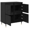 vidaXL Storage Cabinet 2 pcs Black Oak 60 x 35 x 70 cm