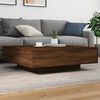 vidaXL Coffee Table Brown Oak 100x100x31 cm Engineered Wood