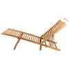 vidaXL Sun Lounger Solid Teak Wood