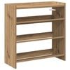 vidaXL Shoe Rack Artisan Oak 60x25x62 cm Engineered Wood