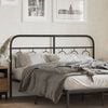 vidaXL Metal Replace Headboard Black 150 cm