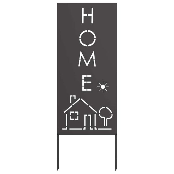 vidaXL Garden Privacy Screen Black 50 x 140 cm Cold-rolled steel