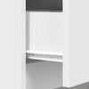 vidaXL Bedside Cabinet White 39x35x125 cm Engineered Wood