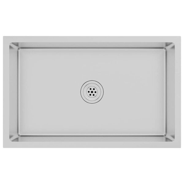 vidaXL Handmade Kitchen Sink Stainless Steel