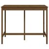 vidaXL Bar Table Honey Brown 140x80x110 cm Solid Wood Pine