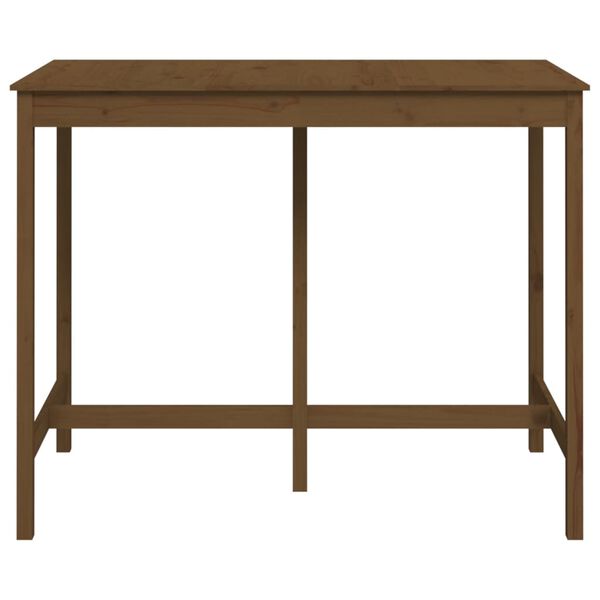 vidaXL Bar Table Honey Brown 140x80x110 cm Solid Wood Pine