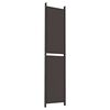 vidaXL 5-Panel Room Divider Brown 250x220 cm Fabric