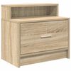 vidaXL Bedside Cabinets with Drawer 2 pcs Sonoma Oak 51x31x47 cm
