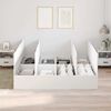 vidaXL Bed Frame with Storage White 180 x 200 cm Engineered wood