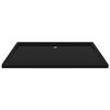 vidaXL Rectangular ABS Shower Base Tray Black 80x120 cm