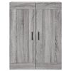 vidaXL Wall Mounted Cabinet Grey Sonoma 69.5x34x90 cm Engineered Wood