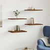 vidaXL Bookshelf Boards 4 pcs Old Wood 40x30x1.5 cm Engineered Wood