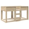vidaXL Bunk Bed for Kids Sonoma Oak 75 x 190 cm Engineered Wood