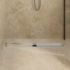 vidaXL Shower Drain 2-in-1 with 360&deg; Siphon Silver 100 cm