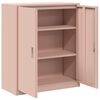 vidaXL Storage Cabinet Pink 90 x 40 x 105 cm Steel
