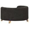 vidaXL Dog Sofa Black 69x69x36 cm Plush