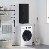 vidaXL Wall Mounted Cabinet Black Oak 34.5 x 34 x 90 cm
