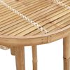 vidaXL 3 Piece Outdoor Bar Set Foldable Bamboo