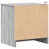 vidaXL Bedside Cabinet with LED Lights Grey Sonoma Engineered Wood