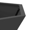 vidaXL Fire Pit Black 75 x 75 x 28 cm Steel