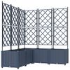 vidaXL Garden Planter 5 pcs Grey 120 x 120 x 143 cm Plastic